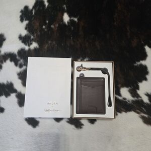 Andar Dark Cherry Leather Wallet